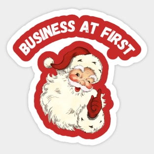 Funny Santa Claus with Text Sticker